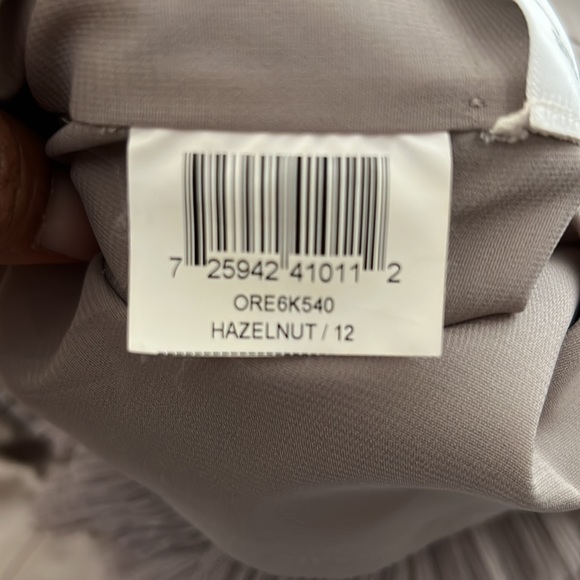 BCBGMaxAzria Strapless Dress Hazelnut Sz 12 - Picture 13 of 15